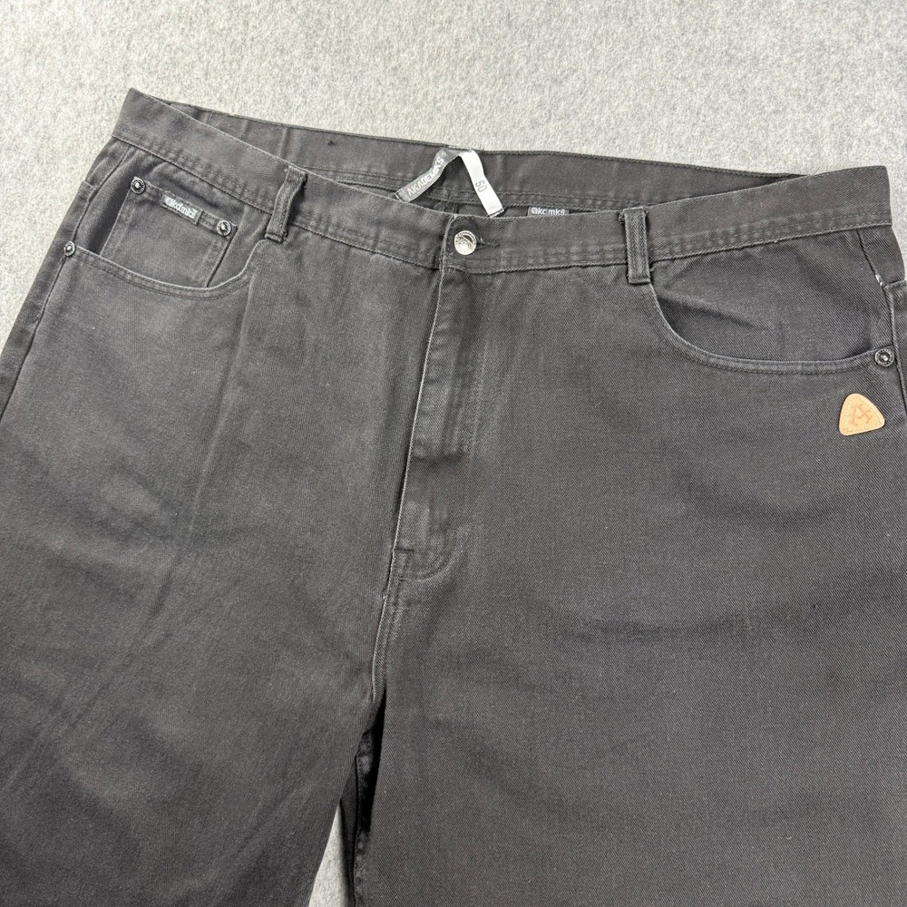 VTG Y2K Akademiks Hip Hop Baggy Skater Black Denim Jorts Shorts Urban  Size 46